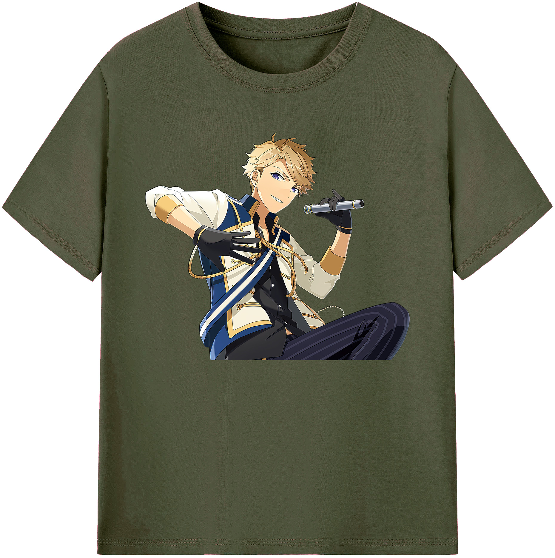 （画像用） あんさんぶるスターズ! Ensemble Stars 綿100％ メンズ半袖Tシャツ｜肌触りやわらか＆通気性